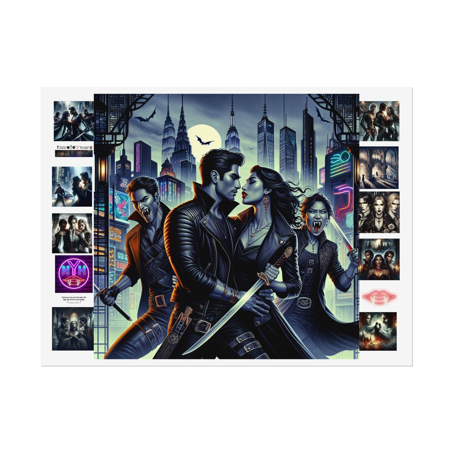 Poster Set - New York Hive - Dark Fantasy Vampires - CoA Universe - Children of Ankh