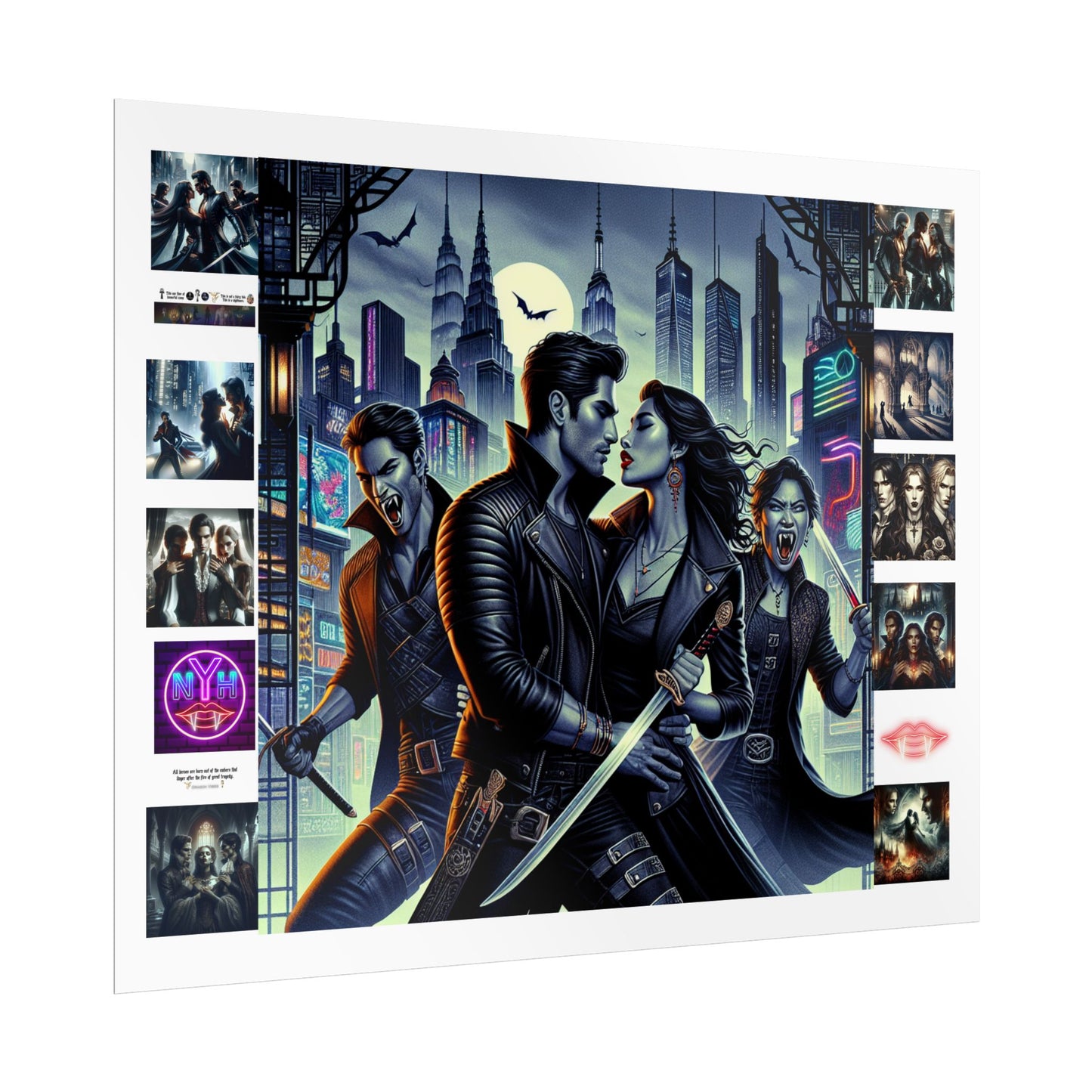 Poster Set - New York Hive - Dark Fantasy Vampires - CoA Universe - Children of Ankh