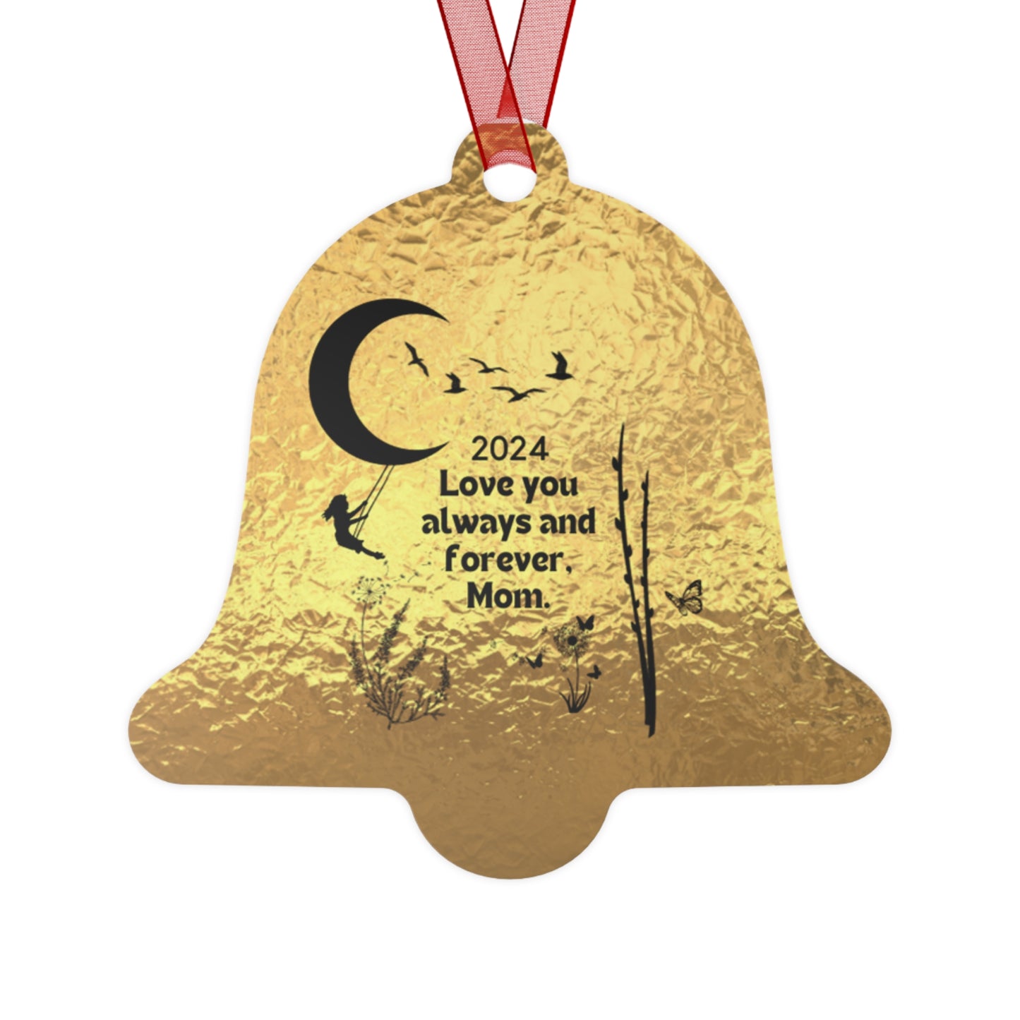 Metal Ornaments, Mom 2024 Christmas ornament