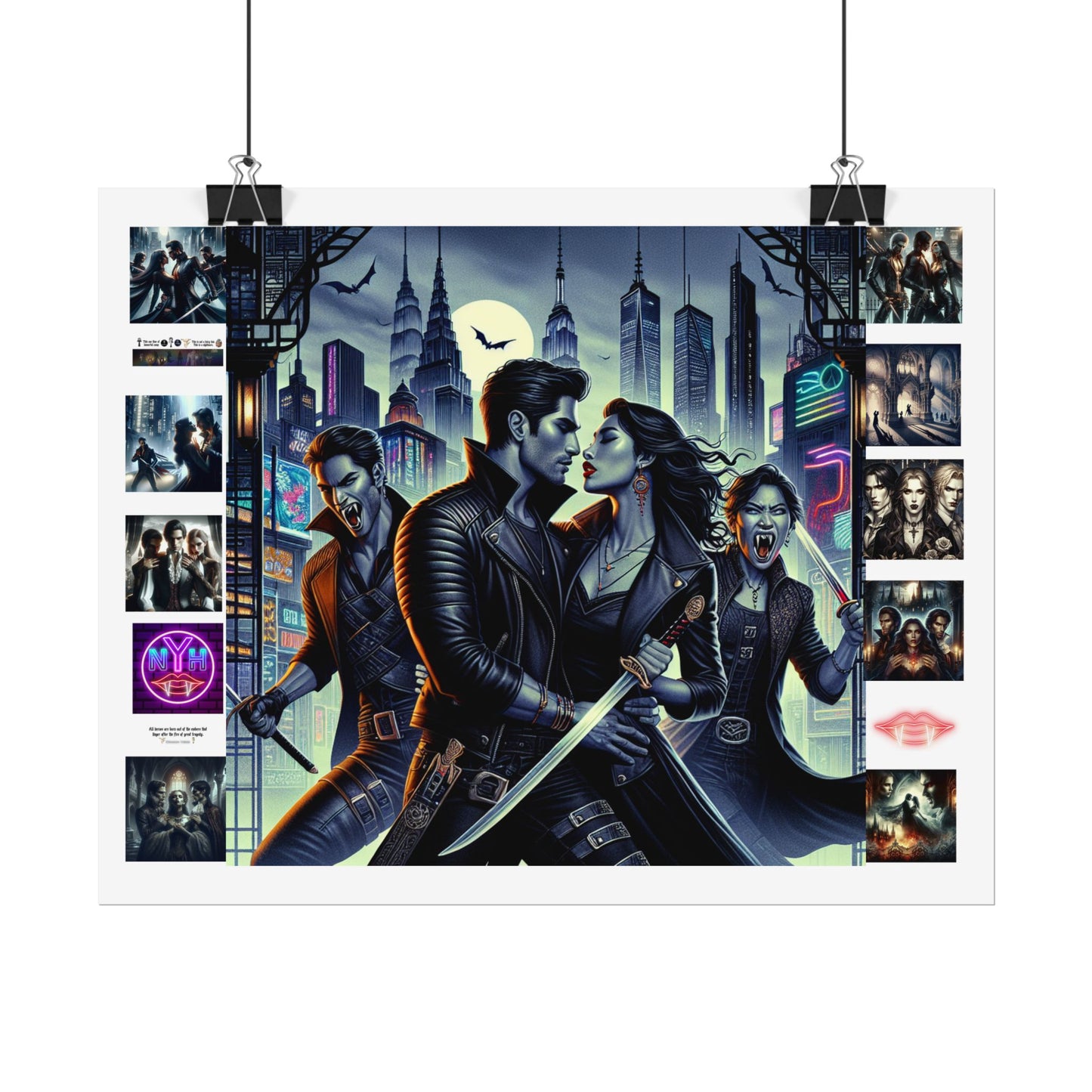 Poster Set - New York Hive - Dark Fantasy Vampires - CoA Universe - Children of Ankh