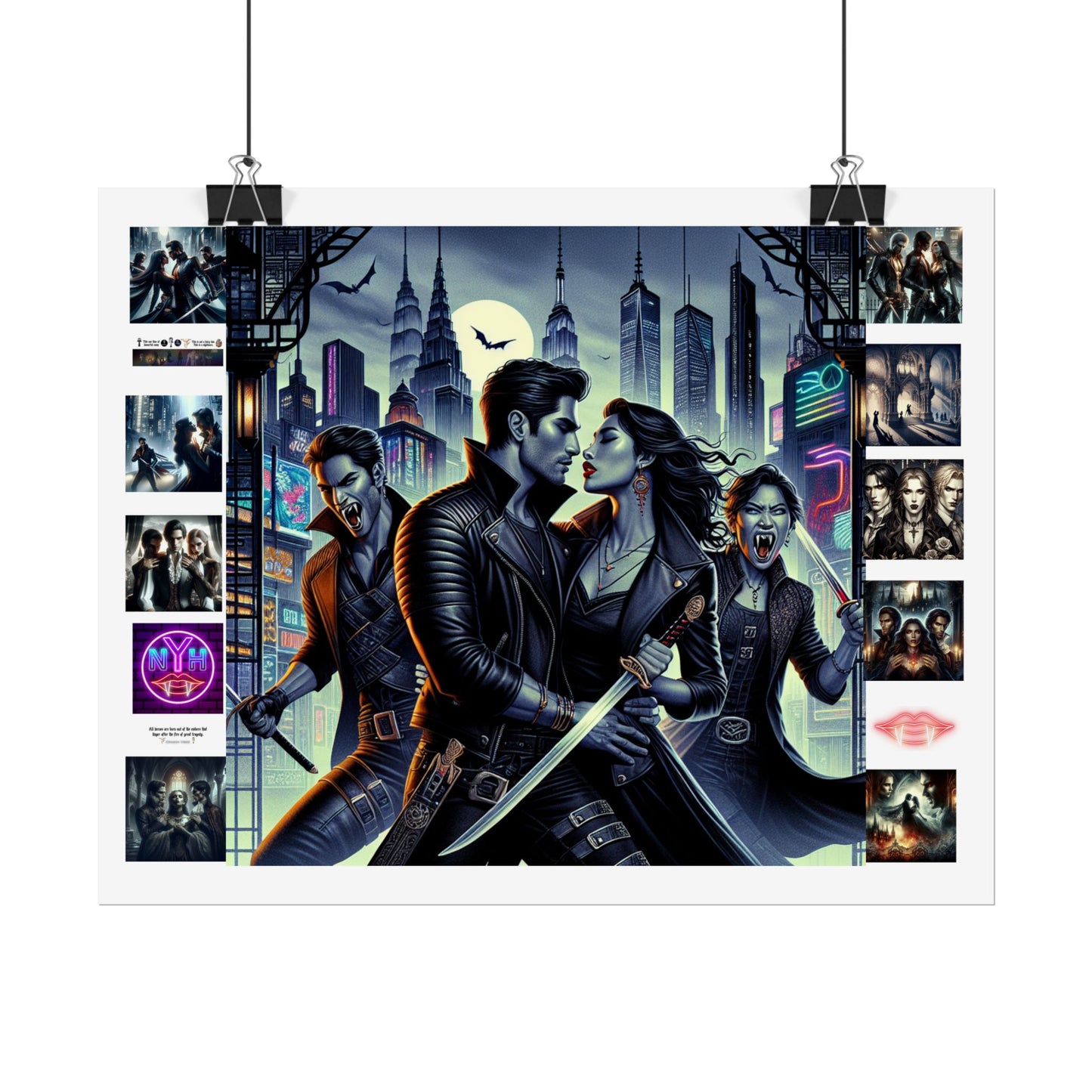 Poster Set - New York Hive - Dark Fantasy Vampires - CoA Universe - Children of Ankh