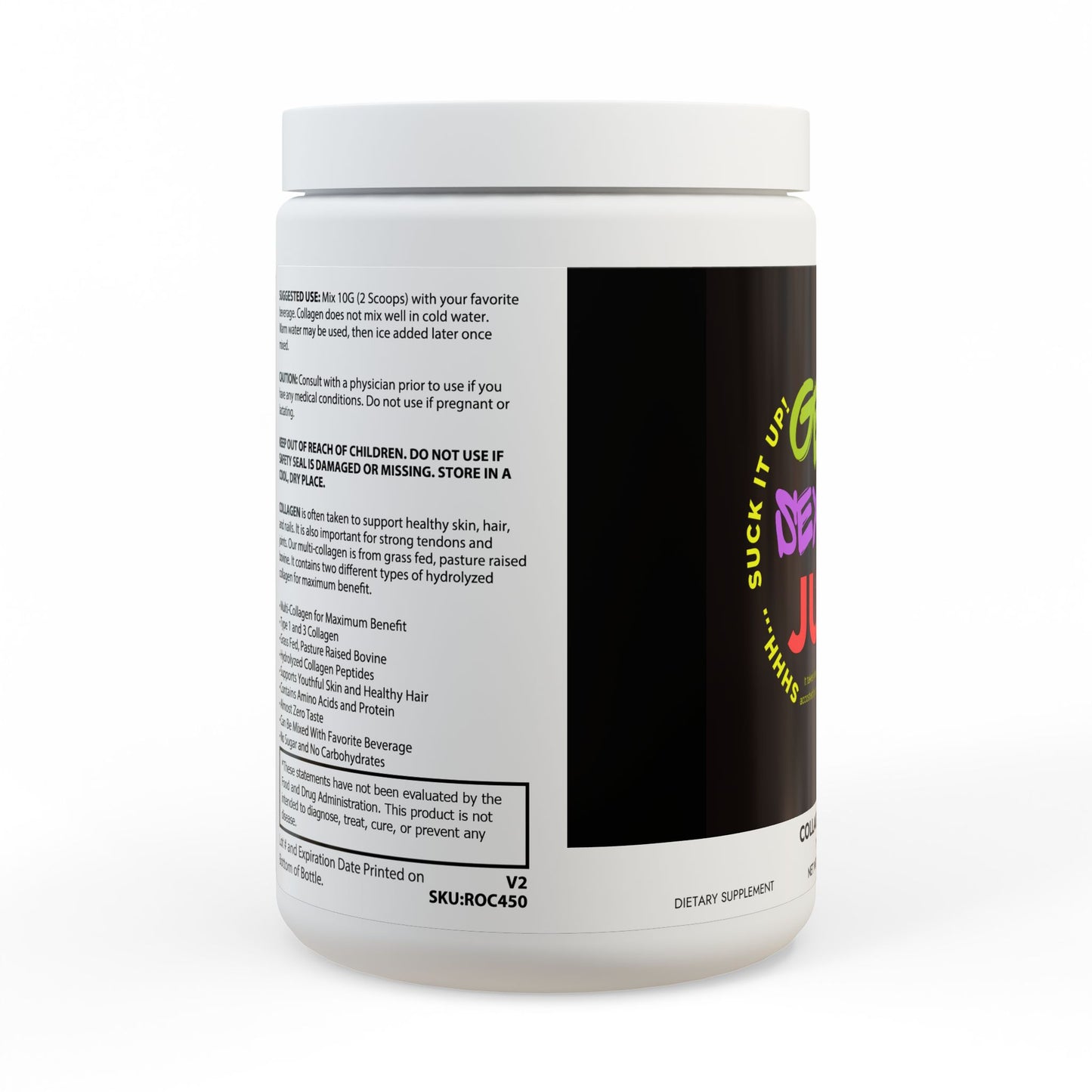 Collagen Peptides Type I & III Supplement (350g, 12.3oz) Gen X Sexy Skin Juice. Because you haven't been acosted by a serial murderer yet, but there's still time.