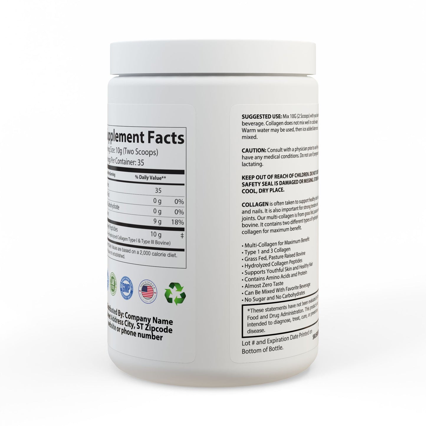 Collagen Peptides Type I & III Supplement (350g, 12.3oz) Gen X Sexy Skin Juice. Because you haven't been acosted by a serial murderer yet, but there's still time.