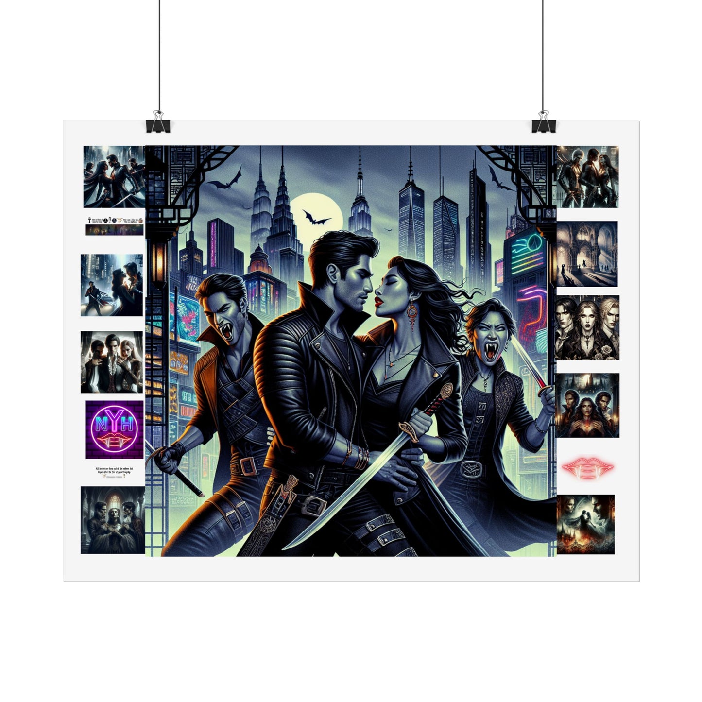 Poster Set - New York Hive - Dark Fantasy Vampires - CoA Universe - Children of Ankh