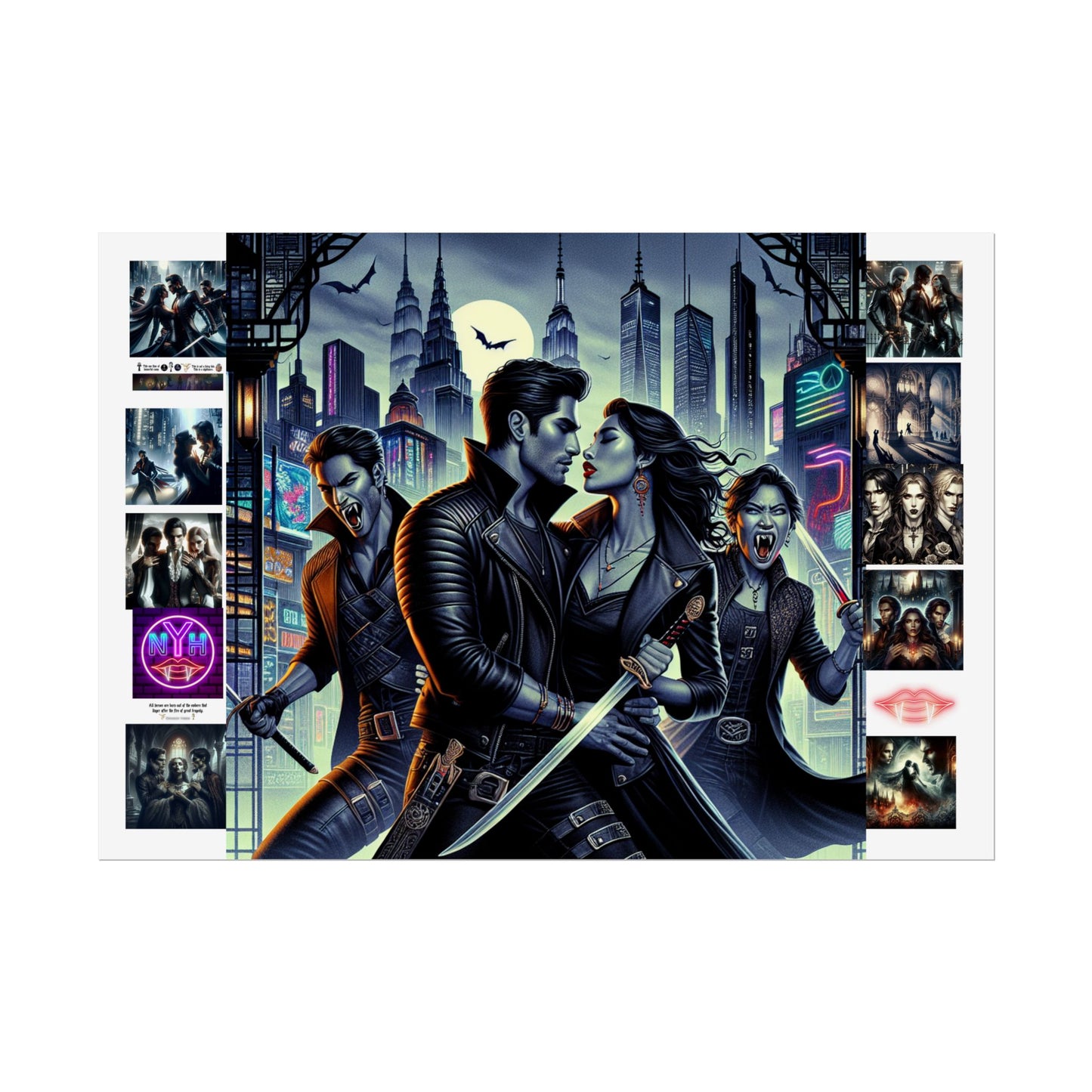 Poster Set - New York Hive - Dark Fantasy Vampires - CoA Universe - Children of Ankh