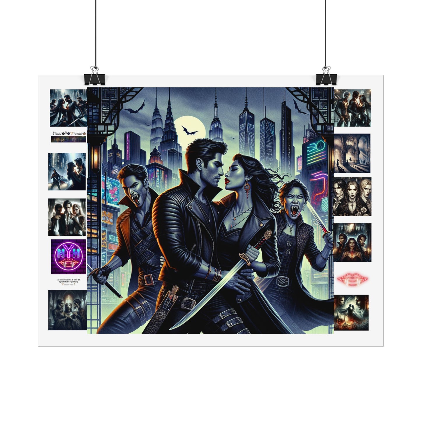 Poster Set - New York Hive - Dark Fantasy Vampires - CoA Universe - Children of Ankh