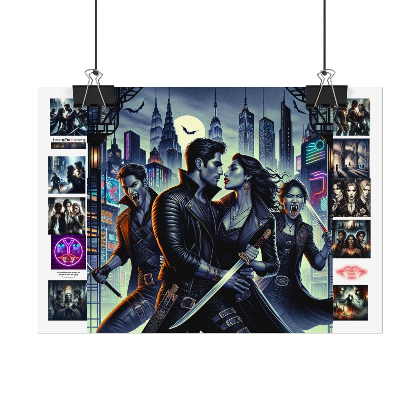 Poster Set - New York Hive - Dark Fantasy Vampires - CoA Universe - Children of Ankh