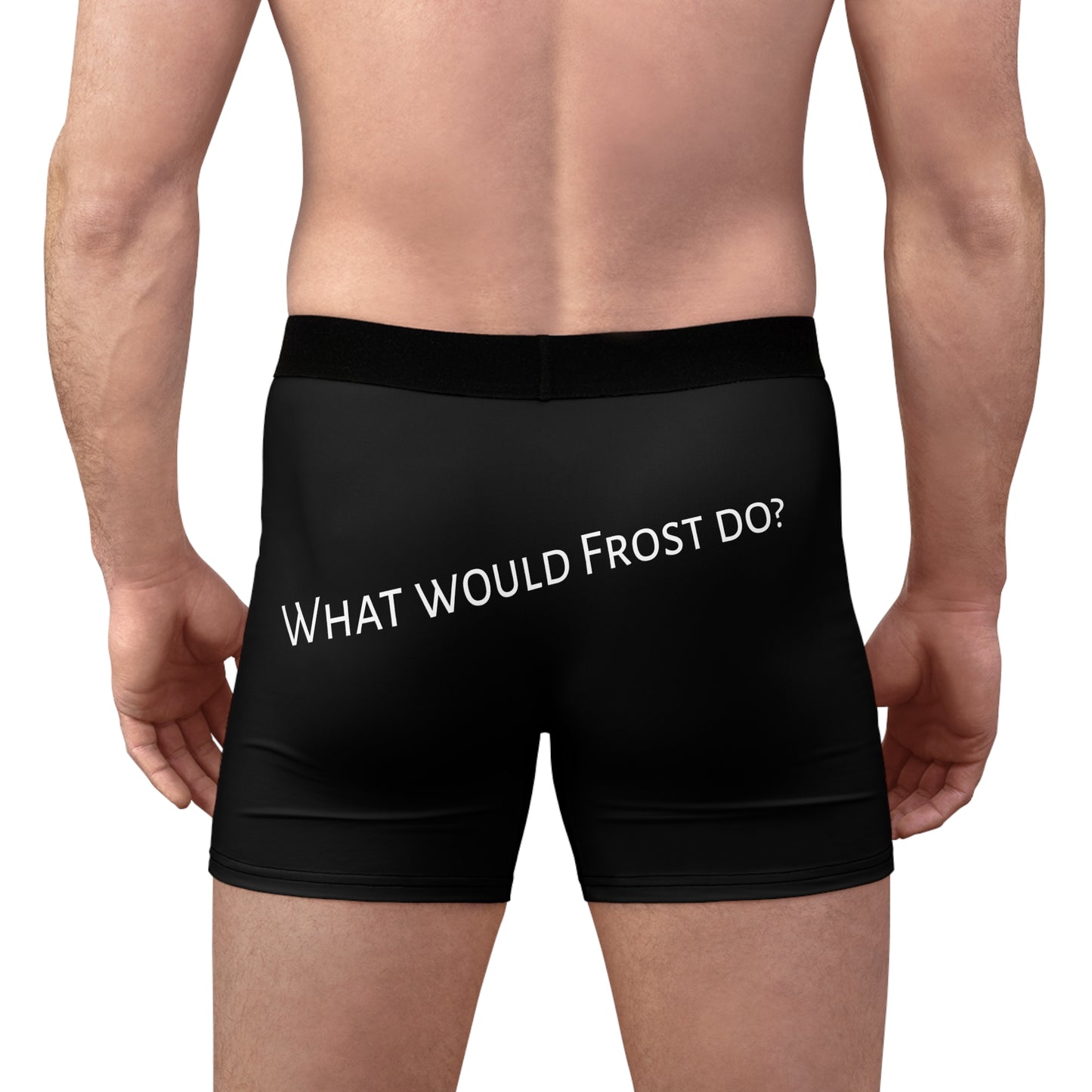 Men's Boxer Briefs (AOP) What Would Frost Do? Children Of Ankh Universe Merch.