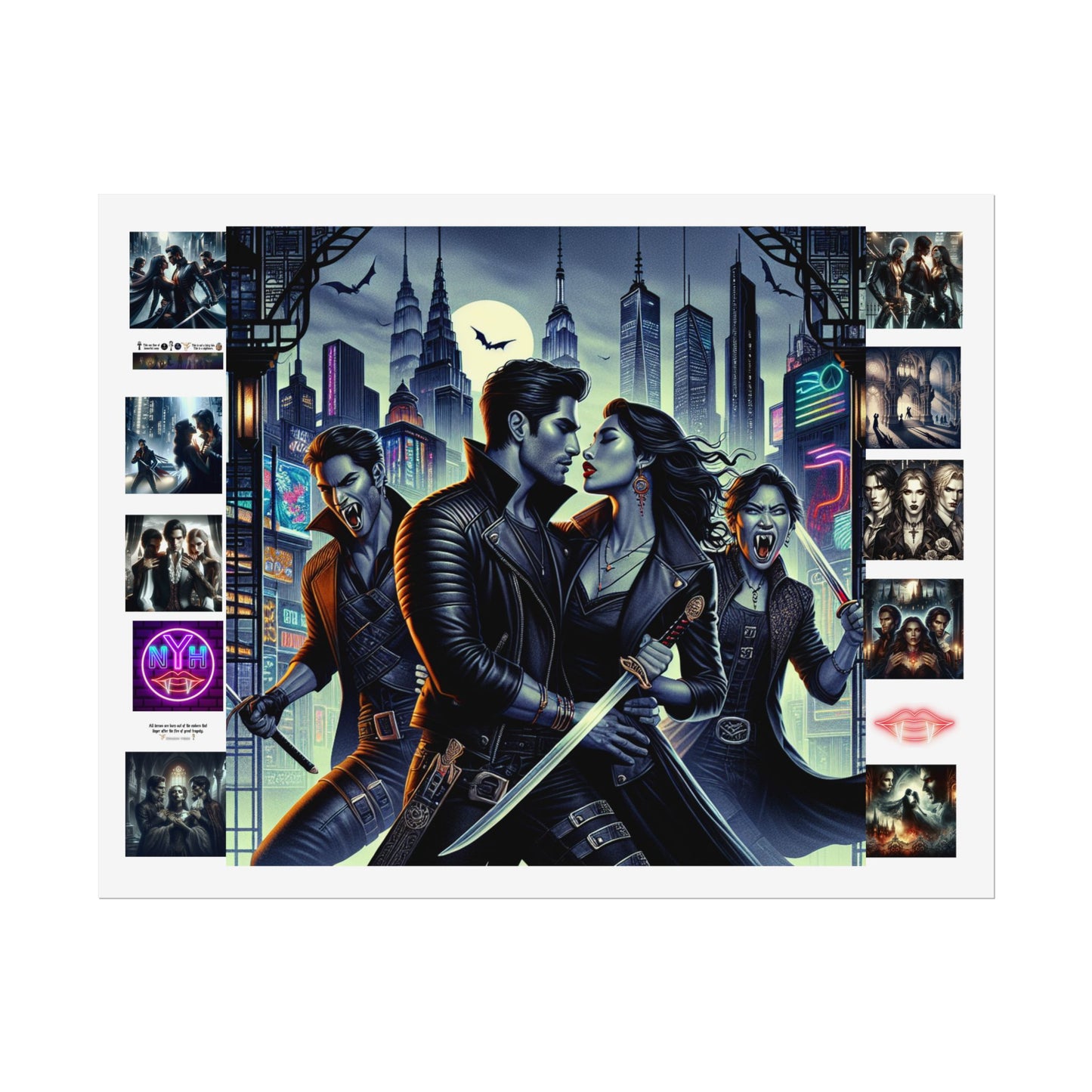 Poster Set - New York Hive - Dark Fantasy Vampires - CoA Universe - Children of Ankh